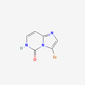 molecular formula C6H4BrN3O B13255573 3-Bromoimidazo[1,2-c]pyrimidin-5-ol 