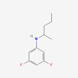 molecular formula C11H15F2N B13255585 3,5-difluoro-N-(pentan-2-yl)aniline 