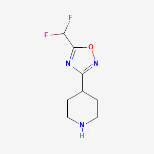 4-[5-(Difluoromethyl)-1,2,4-oxadiazol-3-yl]piperidine