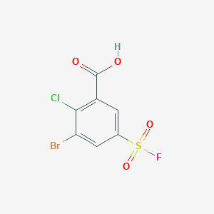 3-Bromo-2-chloro-5-(fluorosulfonyl)benzoic acid