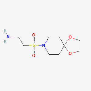 2-{1,4-Dioxa-8-azaspiro[4.5]decane-8-sulfonyl}ethan-1-amine