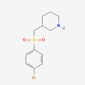 3-[(4-Bromobenzenesulfonyl)methyl]piperidine