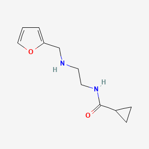 N-{2-[(furan-2-ylmethyl)amino]ethyl}cyclopropanecarboxamide