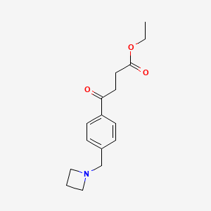Ethyl 4-[4-(azetidinomethyl)phenyl]-4-oxobutyrate
