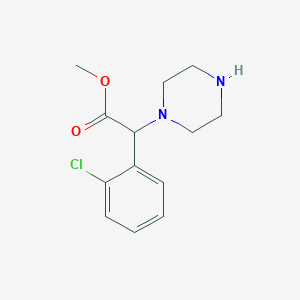 Methyl (2-chlorophenyl)(piperazin-1-yl)acetate