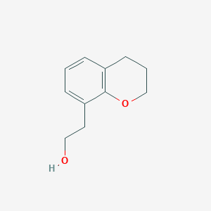 molecular formula C11H14O2 B13255694 2-(3,4-Dihydro-2H-1-benzopyran-8-yl)ethan-1-ol 