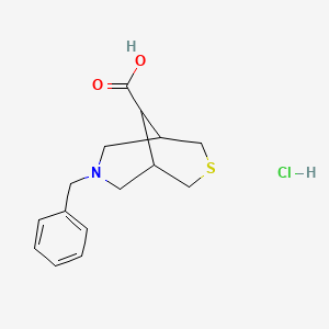 7-Benzyl-3-thia-7-azabicyclo[3.3.1]nonane-9-carboxylic acid hydrochloride