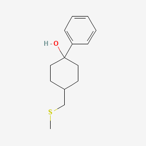 4-[(Methylsulfanyl)methyl]-1-phenylcyclohexan-1-ol