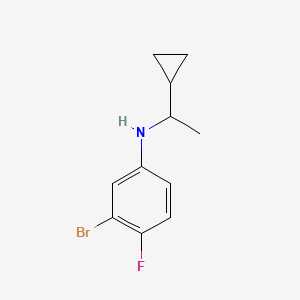 3-bromo-N-(1-cyclopropylethyl)-4-fluoroaniline