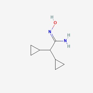 2,2-Dicyclopropyl-N'-hydroxyethanimidamide