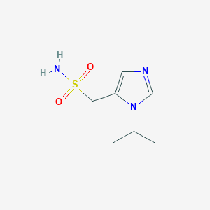 molecular formula C7H13N3O2S B13255759 [1-(propan-2-yl)-1H-imidazol-5-yl]methanesulfonamide 