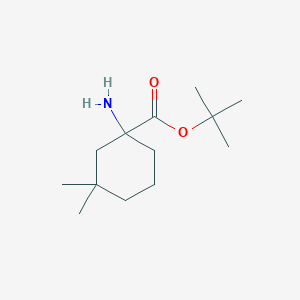 tert-Butyl 1-amino-3,3-dimethylcyclohexane-1-carboxylate