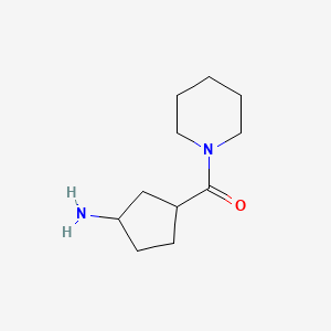 3-(Piperidine-1-carbonyl)cyclopentan-1-amine