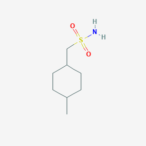 molecular formula C8H17NO2S B13255850 1-(4-Methylcyclohexyl)methanesulfonamide 