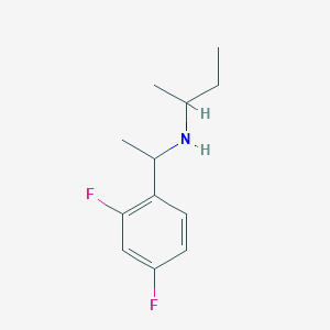 molecular formula C12H17F2N B13255857 (Butan-2-yl)[1-(2,4-difluorophenyl)ethyl]amine 