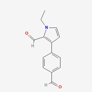 1-Ethyl-3-(4-formylphenyl)-1H-pyrrole-2-carbaldehyde