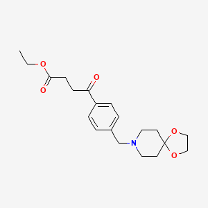 Ethyl 4-[4-[8-(1,4-dioxa-8-azaspiro[4.5]decyl)methyl]phenyl]-4-oxobutyrate