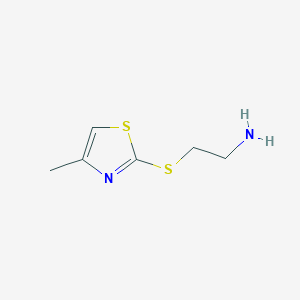 2-[(2-Aminoethyl)sulfanyl]-4-methyl-1,3-thiazole