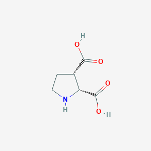 molecular formula C6H9NO4 B132559 (2R,3S)-Pyrrolidine-2,3-dicarboxylic acid CAS No. 147332-10-3