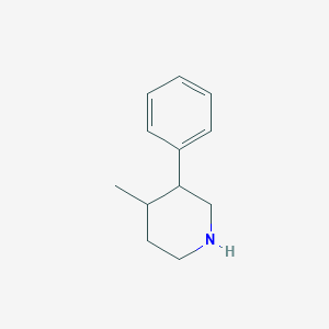 molecular formula C12H17N B13255906 4-Methyl-3-phenylpiperidine 