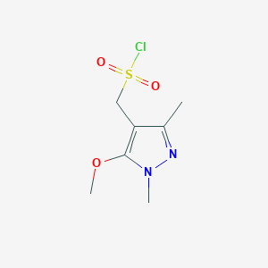 (5-methoxy-1,3-dimethyl-1H-pyrazol-4-yl)methanesulfonyl chloride