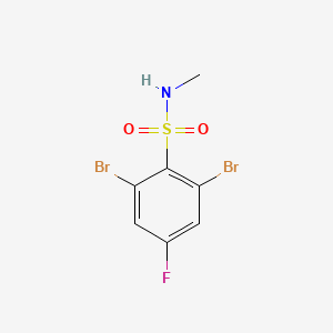 2,6-Dibromo-4-fluoro-N-methylbenzene-1-sulfonamide