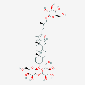 molecular formula C45H74O18 B132560 Macrostemonoside F CAS No. 151215-11-1