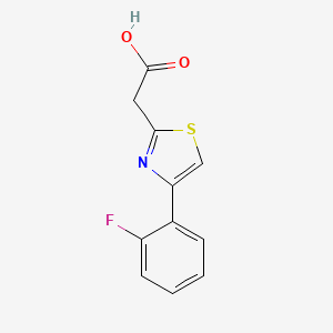 2-[4-(2-fluorophenyl)-1,3-thiazol-2-yl]acetic Acid