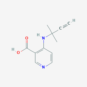 4-[(2-Methylbut-3-yn-2-yl)amino]pyridine-3-carboxylic acid