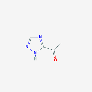 molecular formula C4H5N3O B132561 1-(1H-1,2,4-三唑-5-基)乙酮 CAS No. 153334-29-3