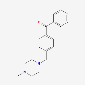 molecular formula C19H22N2O B1325610 (4-((4-甲基哌嗪-1-基)甲基)苯基)(苯基)甲酮 CAS No. 898783-42-1