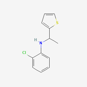 2-Chloro-N-[1-(thiophen-2-YL)ethyl]aniline