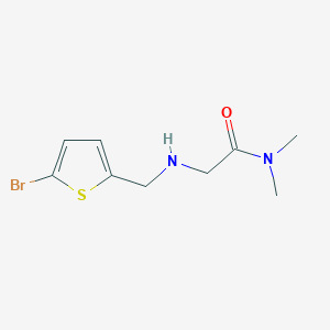 2-{[(5-bromothiophen-2-yl)methyl]amino}-N,N-dimethylacetamide