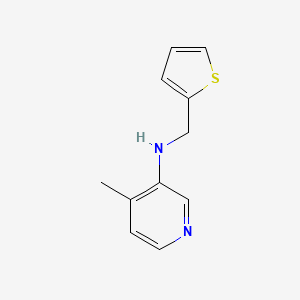 4-methyl-N-(thiophen-2-ylmethyl)pyridin-3-amine