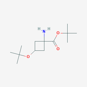 tert-Butyl 1-amino-3-(tert-butoxy)cyclobutane-1-carboxylate