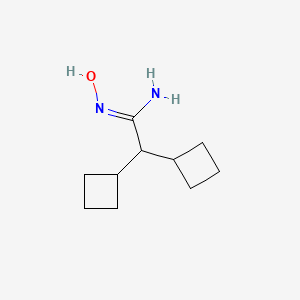 2,2-Dicyclobutyl-N'-hydroxyethanimidamide