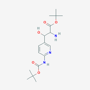 tert-Butyl 2-amino-3-(6-{[(tert-butoxy)carbonyl]amino}pyridin-3-yl)-3-hydroxypropanoate