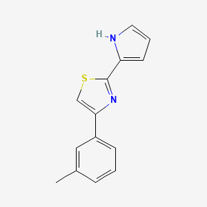 4-(3-Methylphenyl)-2-(1H-pyrrol-2-yl)-1,3-thiazole