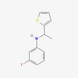 3-Iodo-N-[1-(thiophen-2-yl)ethyl]aniline