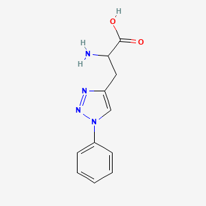 2-Amino-3-(1-phenyl-1H-1,2,3-triazol-4-yl)propanoic acid