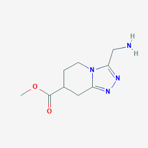 Methyl 3-(aminomethyl)-5H,6H,7H,8H-[1,2,4]triazolo[4,3-a]pyridine-7-carboxylate