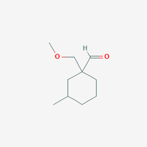 1-(Methoxymethyl)-3-methylcyclohexane-1-carbaldehyde