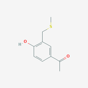 1-(4-Hydroxy-3-((methylthio)methyl)phenyl)ethan-1-one