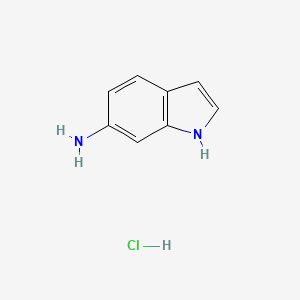 molecular formula C8H9ClN2 B13256358 6-Aminoindole hydrochloride 