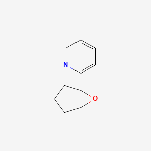 molecular formula C10H11NO B13256371 2-{6-Oxabicyclo[3.1.0]hexan-1-yl}pyridine 