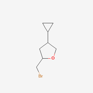 2-(Bromomethyl)-4-cyclopropyloxolane