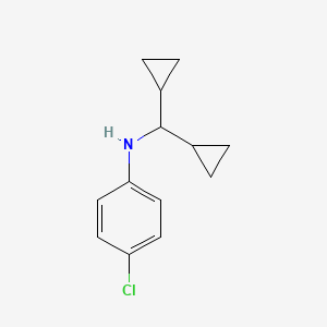 4-chloro-N-(dicyclopropylmethyl)aniline