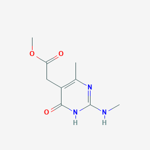 Methyl 2-[4-methyl-2-(methylamino)-6-oxo-1,6-dihydropyrimidin-5-yl]acetate