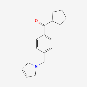 Cyclopentyl(4-((2,5-dihydro-1H-pyrrol-1-yl)methyl)phenyl)methanone