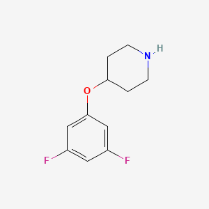 molecular formula C11H13F2NO B13256410 4-(3,5-Difluorophenoxy)-piperidine 